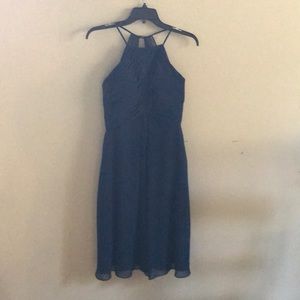 Azazie Adriana dress dark navy size 8